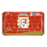 【不含荧光剂】GUIAINIANG贵爱娘（ 闺艾朗）天然红参无荧光剂棉柔日用纤巧 姨妈巾 卫生巾290mm(大型）18片