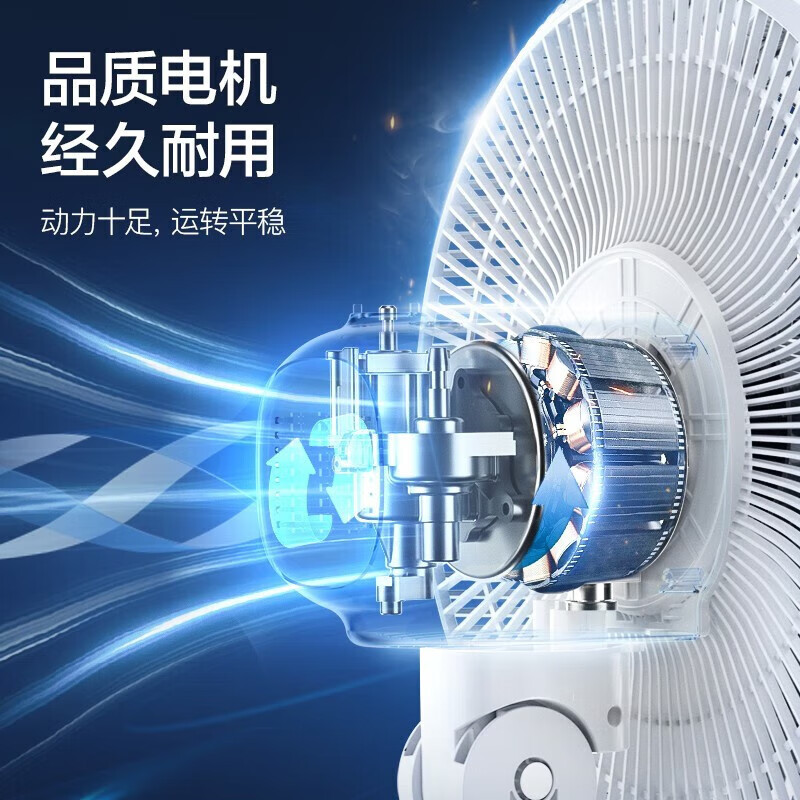美的(Midea)家用7叶大风台地两用可升降 三档风速 落地扇高清大图