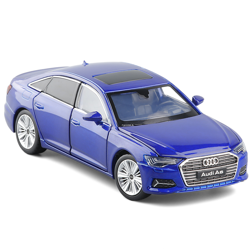 jkm新品金属仿真132a6汽车模型转向避震合金小汽车模型玩具