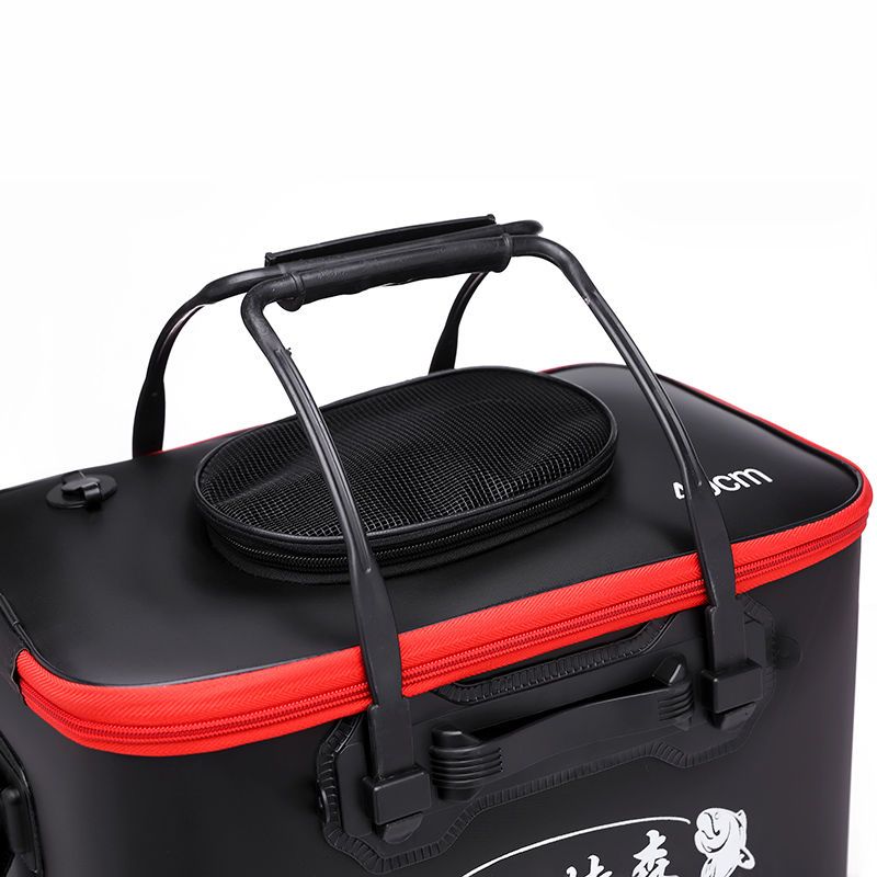 eva加厚活鱼桶鱼护桶打水桶防水折叠钓鱼桶钓箱装鱼箱多功能鱼桶加厚