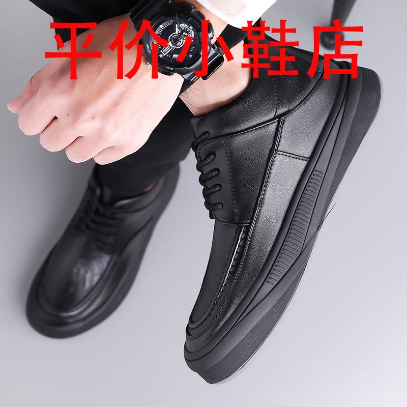 迪罗尼卡高帮男鞋2025季新款冬季真皮鞋潮流皮鞋百搭保暖款棉鞋男款图片