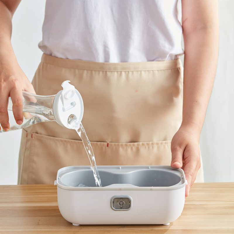 志高电热饭盒可插电加热保温带饭热菜神器蒸煮饭便当上班族便携锅2l