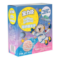 宝力臣奇妙圆米饼(草莓味)60克 饼干 盒装