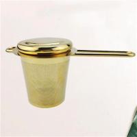 3茶4不锈钢茶漏茶滤金色茶桶茶器过滤网泡0神叶功夫茶配件