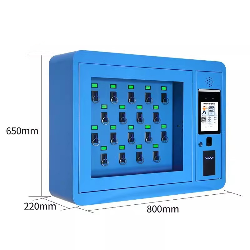 迅迈 挂壁式一20位 智能钥匙柜 钥匙保管箱 22*80*65cm 单位 ;台高清大图