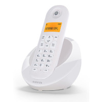 摩托罗拉 C601C数字无绳电话机家用办公无线座机单机 白色单机