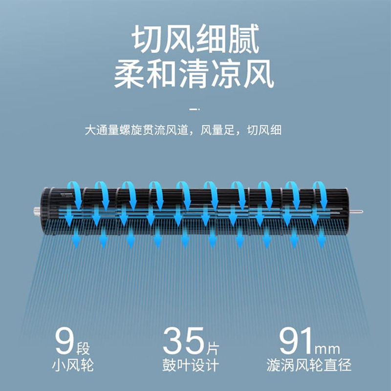 澳柯玛(AUCMA)水冷塔扇FS-10P951(Y)家用遥控控制单冷摇头三档定时预约自然风电扇空调扇冷风扇落地扇白色5L