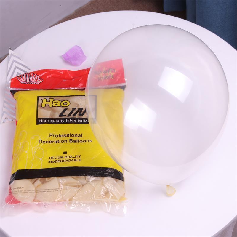 家柏饰(CORATED)12寸2.8克加厚乳胶透明气球亮片装饰气球生日派对布置飘空气球