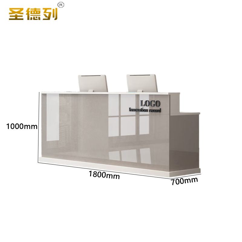 圣德列吧台桌收银台前台接待台F-6 1800*700*1000mm