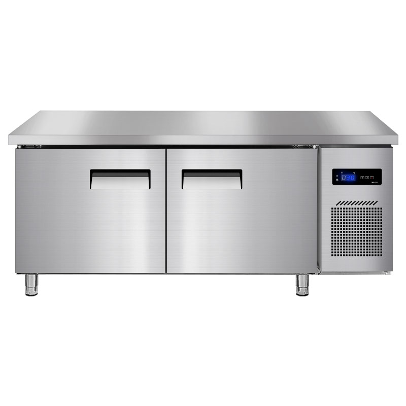 埃利斯(AILISI)1.5米冷藏不锈钢厨房工作台 商用冷柜 多功能酒店平冷冰柜 大容量奶茶店设备水吧台BC-1.5LT