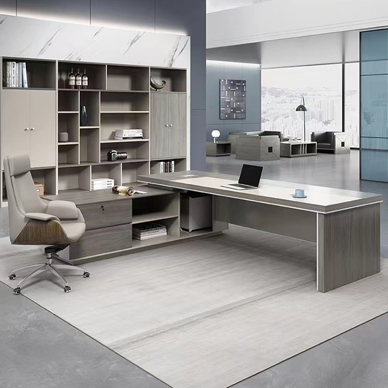 合祥源 老板办公桌 2400*1800*750mm 单位:张高清大图