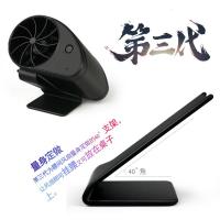 新款便携加时光旧巷第二代三代四代强风力版挂腰风扇腰间电扇移动降温 第四代黑 8cm