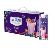 包邮 伊利优酸乳果果昔酸奶饮品混合莓味210g*12盒*1箱