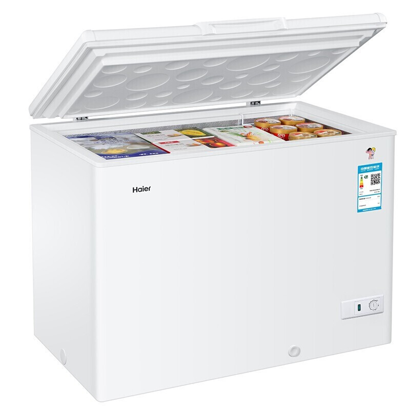 海尔haier318升商用冰箱卧式大冷冻柜冷藏冷冻转换柜变温冷柜冰柜bcbd