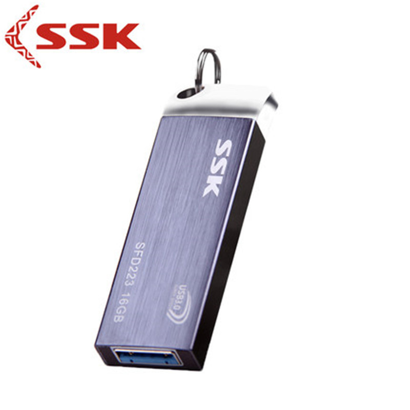 飚王(SSK) SFD223 锐界 16G存储空间 USB3.0高速传输 推拉式金属外壳