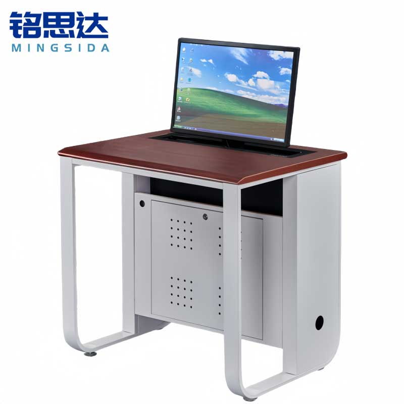 铭思达升降电脑桌单人位张高清大图