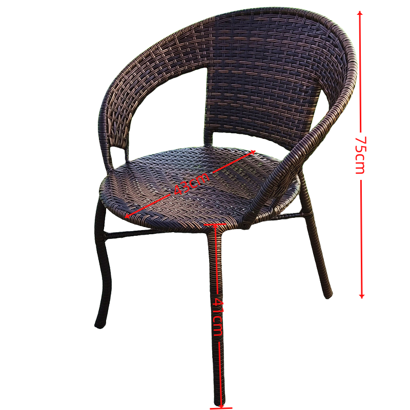 豫龙都藤椅3号把高清大图