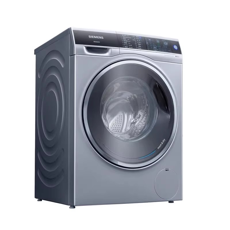 西门子WD14U6680W 10KG洗 6KG烘干 智能烘干三核动力热风清新银色高清大图