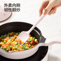 炊大皇辅食五件套 家用耐高温一体式铲勺刮刀套装宝宝辅食烘焙用硅胶铲硅胶刮刀 烧烤夹子 MQ28761