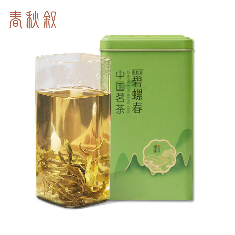 春秋叙 茶叶 绿茶 碧螺春 250g(一级) 罐
