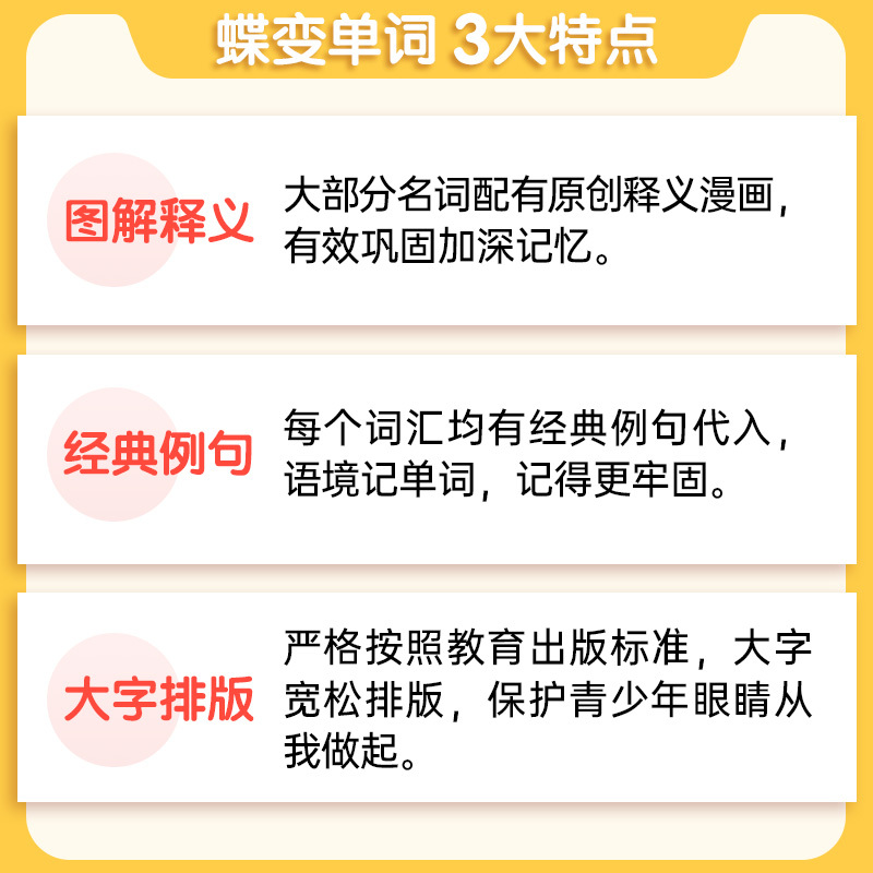 [全国版]单字书+默写本+语法讲练+名著导读 初中通用 [正版]2024版蝶变初中英语词汇七八九年级中考单字记背神器默写