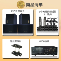 奔腾(BNTN)专业会议KTV音响全套家庭影院卡拉OK手拉手会议话筒8150配BTKT13音箱6个无线鹅颈话筒+2个手持