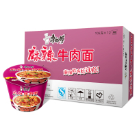 康师傅经典方便面整箱 麻辣牛肉面105g*12桶