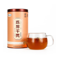 中茶百年木仓湖南安化黑茶千两茶 陈醇千两 罐装320g