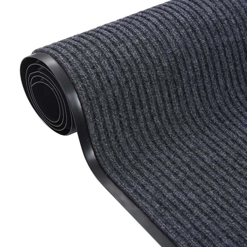 温馨 双条纹地垫 灰色1*15m 卷高清大图