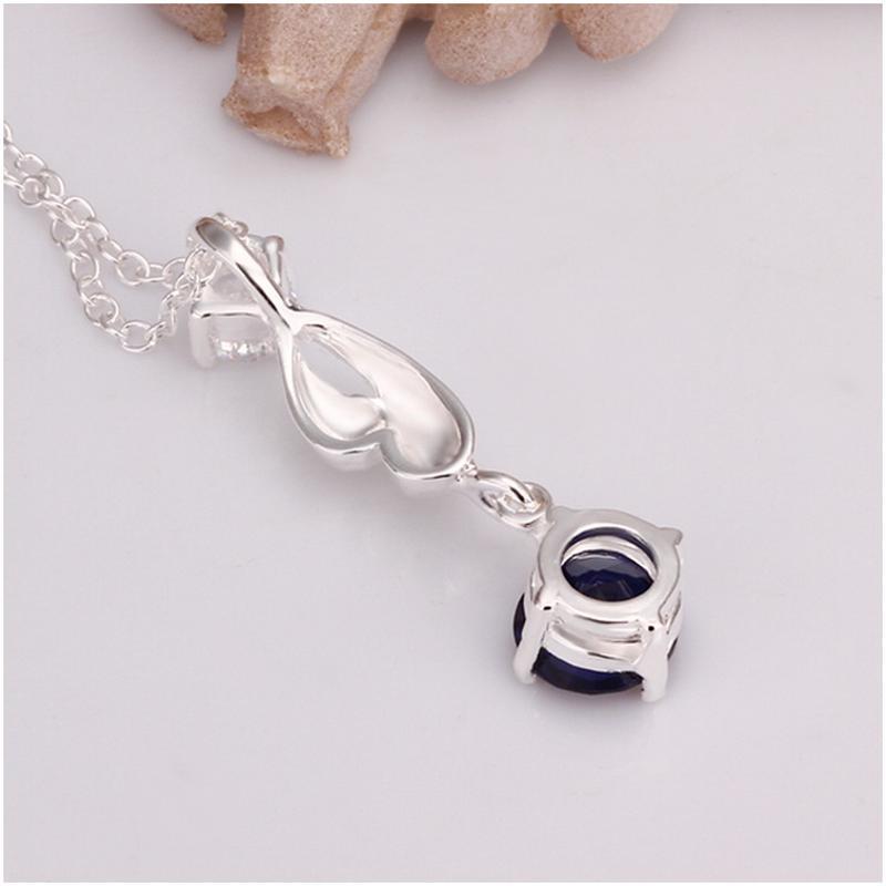 N497 Women Silver Necklace 镀925纯银女项链日韩版锁骨链潮人送女朋友七夕情人节礼物