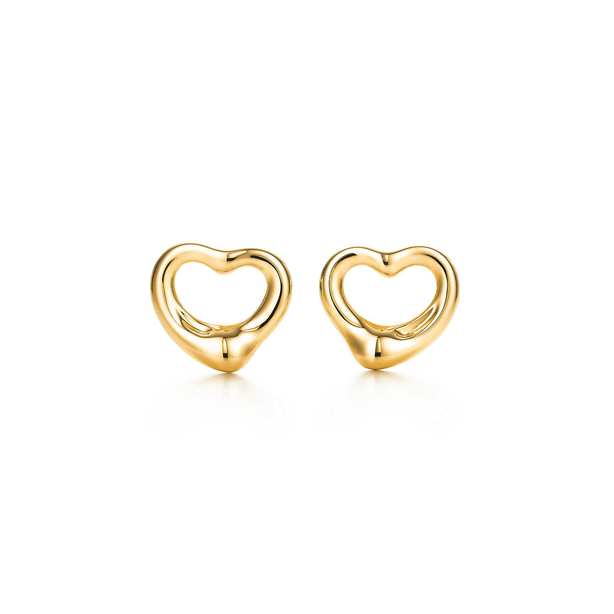 蒂芙尼:tiffany 耳钉 18k金心扉