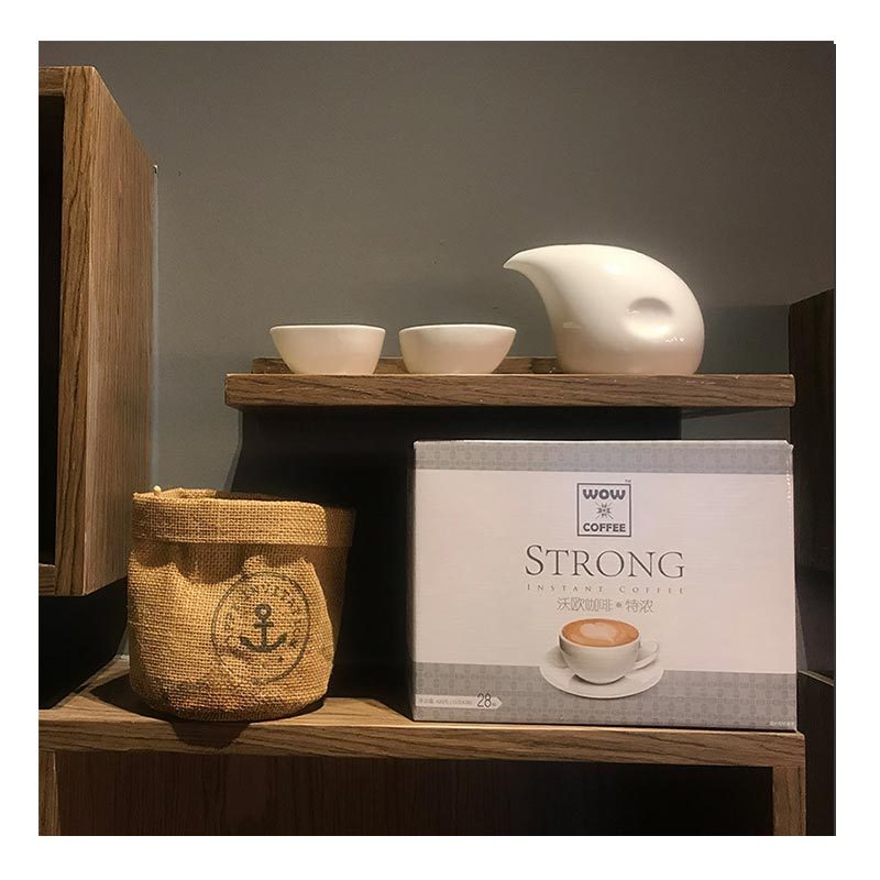 [苏宁超市]沃欧咖啡(WOW COFFEE) 特浓即溶咖啡420g(15g*28条) 速溶系列
