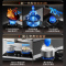 美的(Midea)家用5.2KW大火力燃气灶双边定时灶台嵌两用双灶天然气灶烟灶联动JZT-QD529