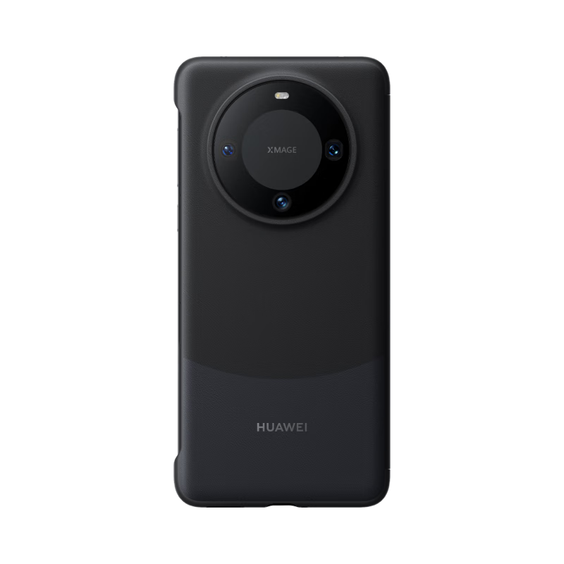华为(HUAWEI)原装Mate60 手机壳智能视窗保护套防摔耐磨商务皮套 mate60手机保护套黑色