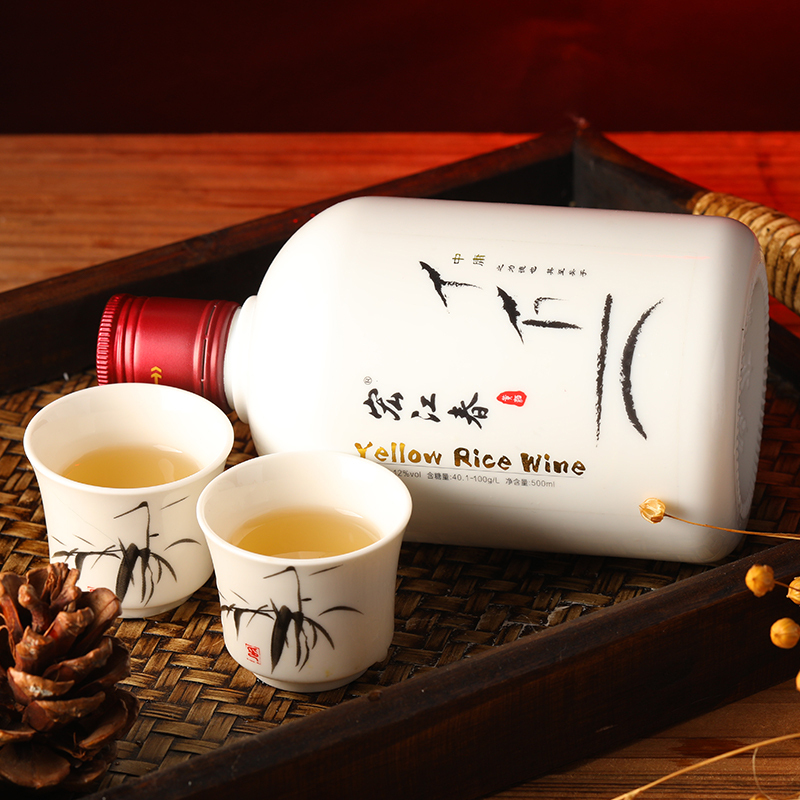 宏江春糯米酒 湖北黄酒 半甜型500ML/瓶 精品黄酒传承客家工艺黄酒