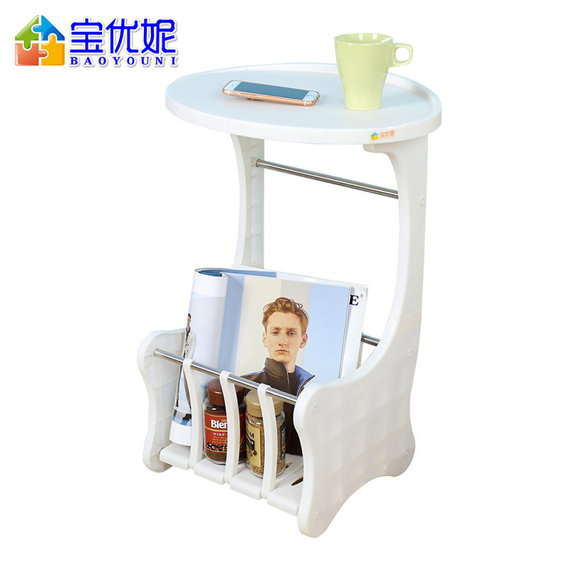 宝优妮床头电话杂志置物架DQ1403白色 白色