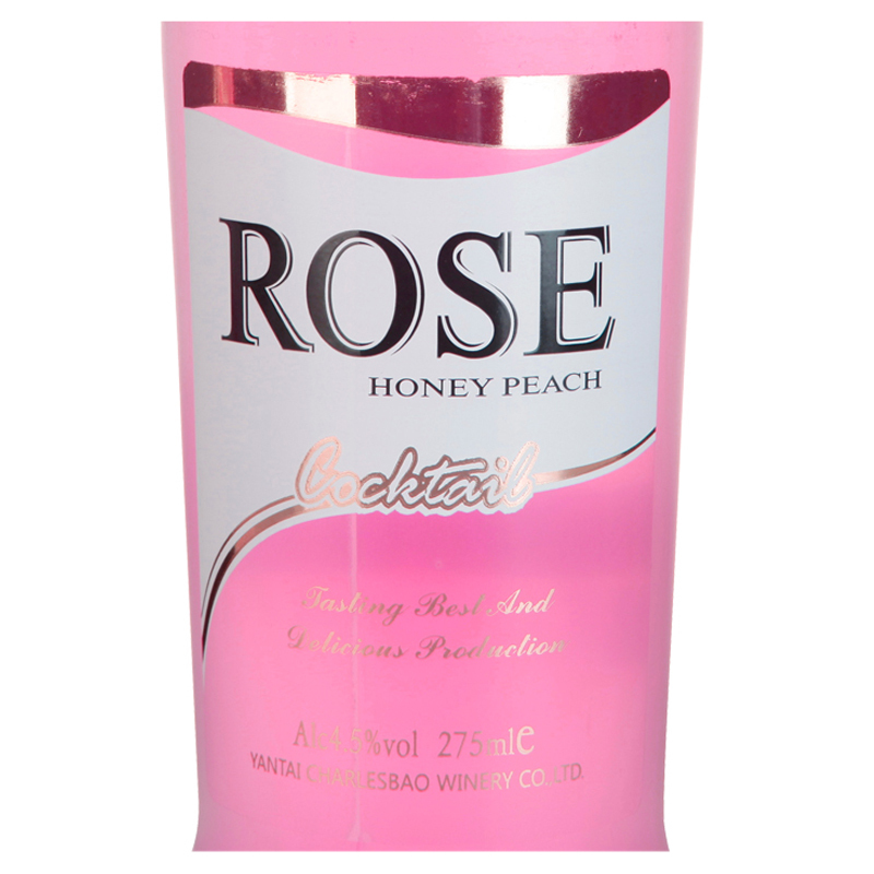 查理红ROSE鸡尾酒 果味洋酒 275ml*1瓶 蜜桃味 (新老包装交替发货)