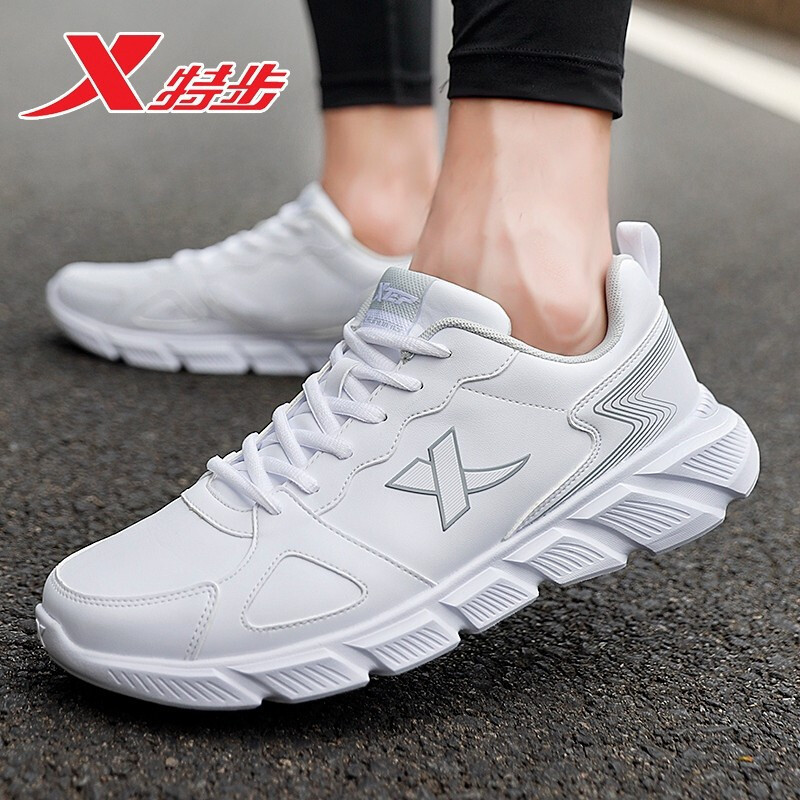 特步跑步鞋男鞋2021秋季新款休闲鞋子潮男士网面透气轻便正品男士休闲