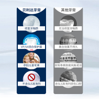 贝利达牙釉质修复牙膏(亮白护理)75ml清新口气去黄清洁牙渍牙垢修复牙釉质经典款