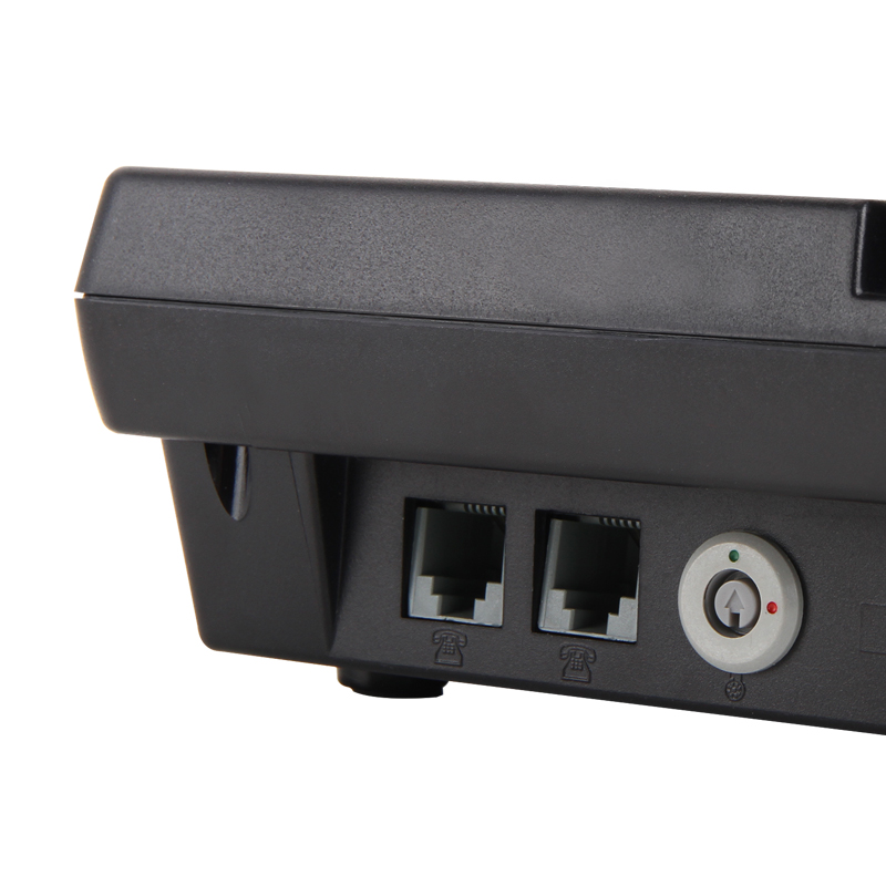 得力785电话机(黑)来电显示办公家用固定电话座机高清大图