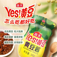 海天Yes黄豆酱340g家用拌面酱非转基因黄豆发酵蘸焖红烧下饭酱