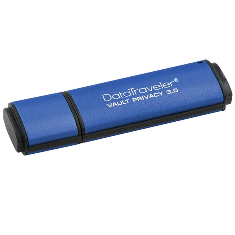 金士顿(Kingston )8GB U盘 DTVP30读250MB/s写85MB/s 256位AES硬件加密USB3.0