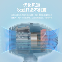 康夫(CONFU) 电吹风机 小型速干家用宿舍用负离子护发冷热风不伤发学生网红小圆KF-3133粉色