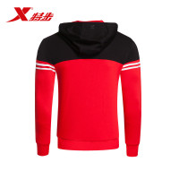特步（Xtep）男子时尚上衣秋季新款舒适休闲运动服连帽轻便外套