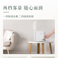 格力加湿器家用卧室办公室桌面落地2L容量水箱上加水婴儿低躁迷你小巧空气加湿机 SC-2005 白色