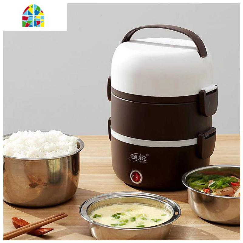 迷你电蒸锅多功能家用蒸馒头小型双层插电蒸锅蒸菜1-2人 fenghou 粉色