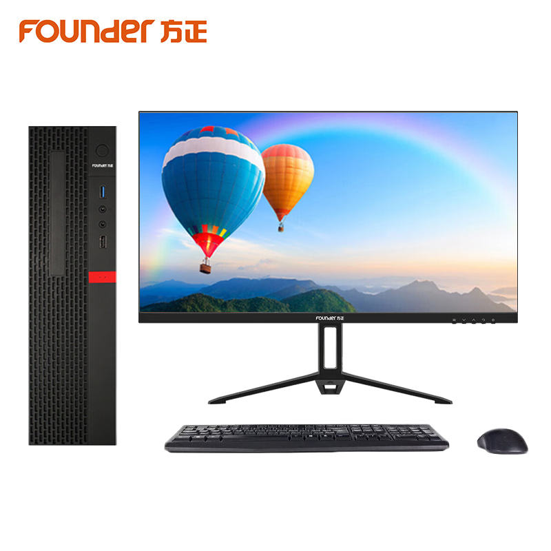 方正(Founder)国产台式机电脑13升(PHZ1072A)兆芯KX-U6780A八核/8G/128G固态+1T/27英寸显示器