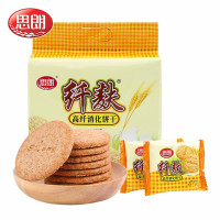 思朗纤麸高纤消化饼干380g袋粗粮饼干办公休闲零食膳食纤维饼干代餐粗粮饼干