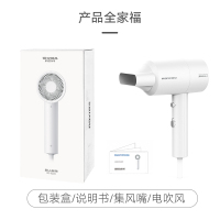 超人SID电吹风RD1650 1600W大功率双重过热防护一键冷风智能恒温快速干发三档调温家用吹风机