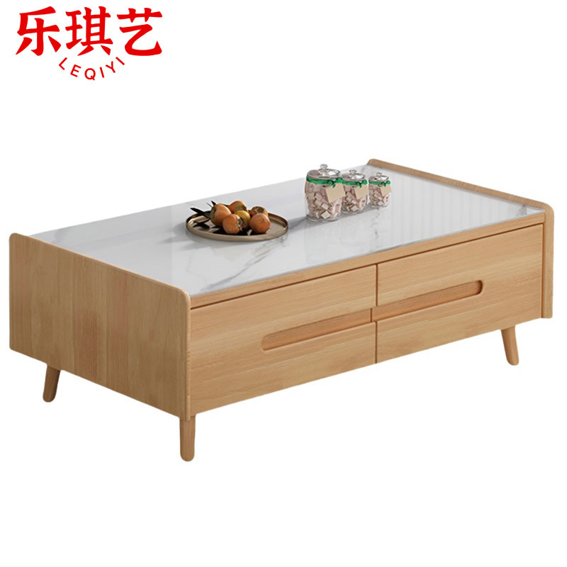 乐琪艺 岩板茶几 120cm 个高清大图